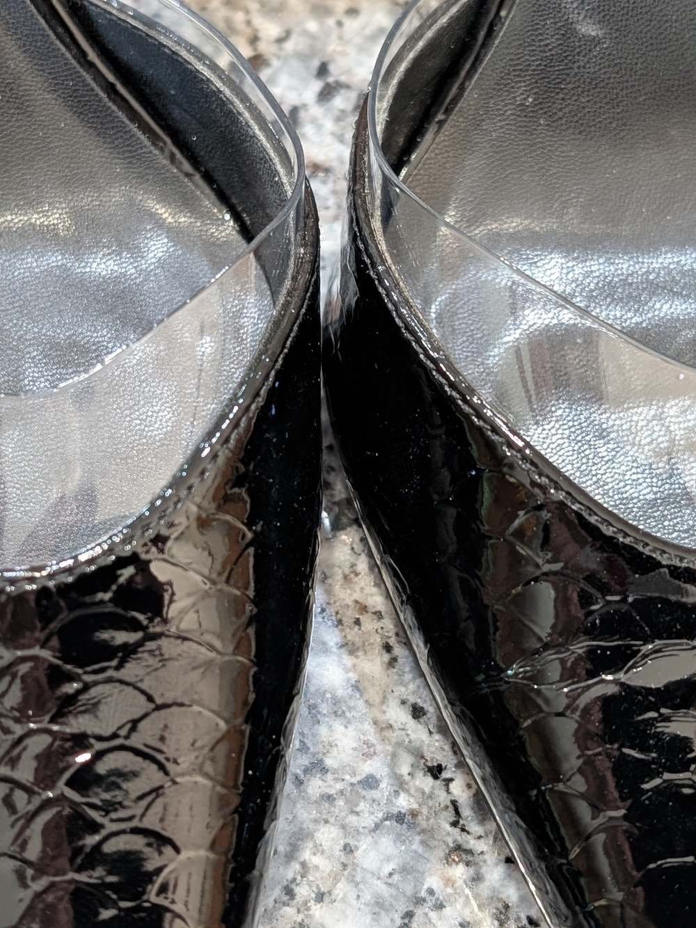 Torgeis New York Black Patent Heels | Pointed Toe Slingback | Size 10 | Chic Dre - Picture 3 of 15